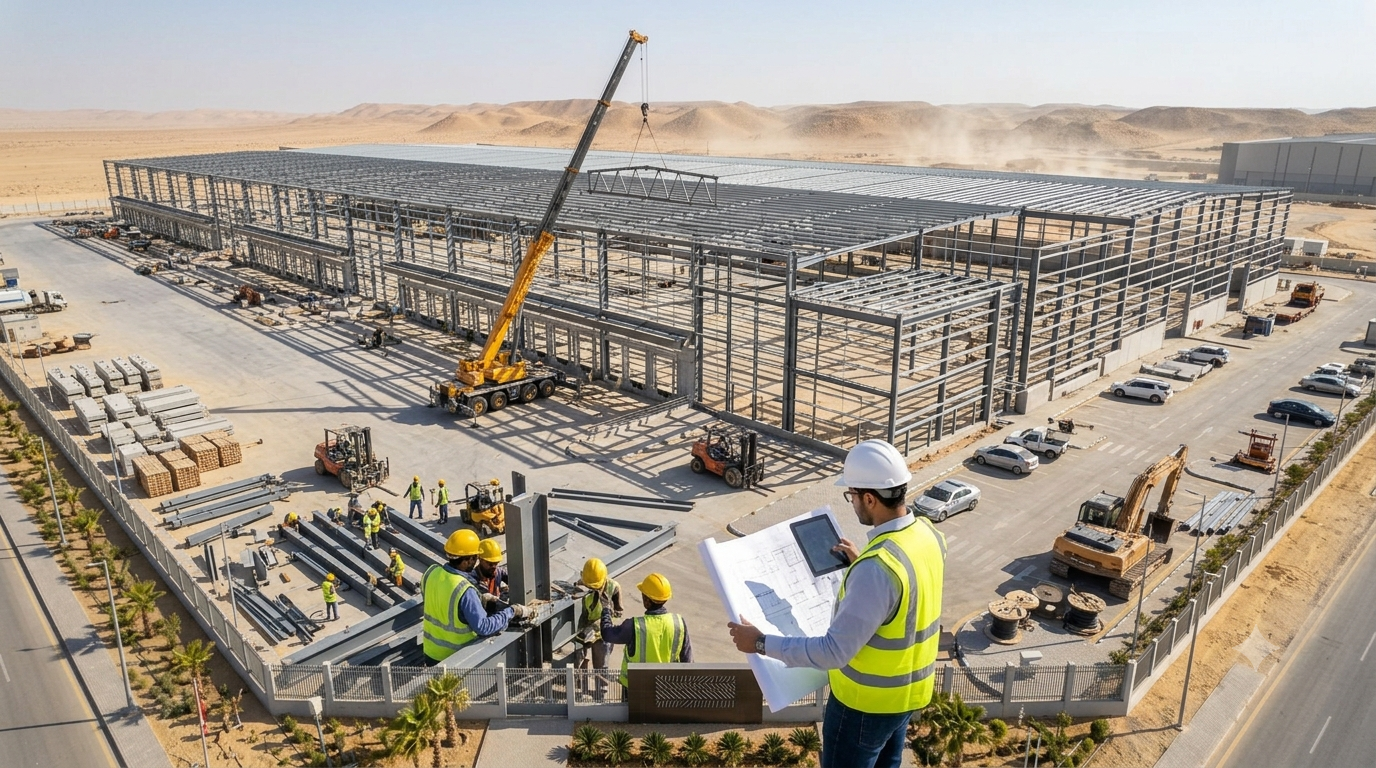 مقاول بناء مستودعات في الرياض